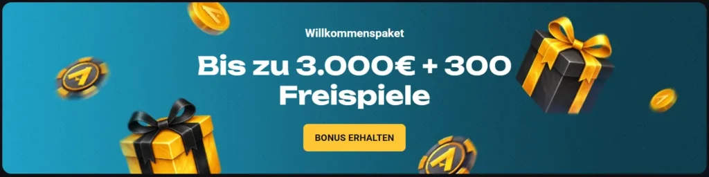 Willkommenspaket bei Amobet